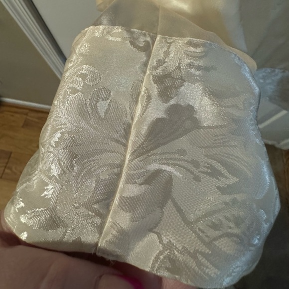 Vtg Victorias Secret Gold Label Cream Paisley Open Fit Robe One Size Kimono EUC - Picture 10 of 13